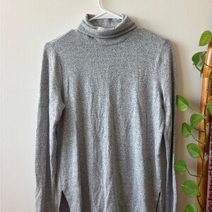 Gray Turtleneck Sweater